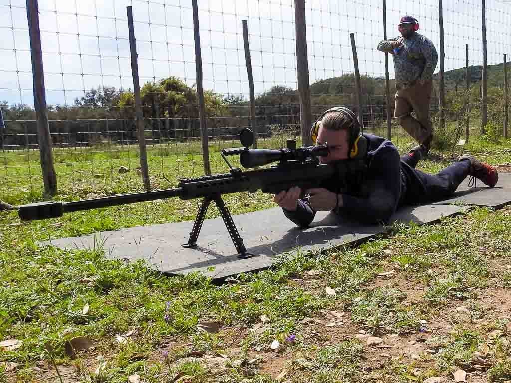 50 Cal Shooting Machine Gun Shooting Ox Ranch