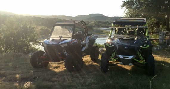 razor and canam offroading