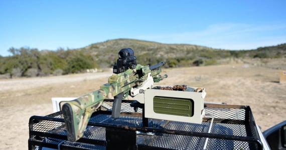 pkm mounted to ford raptor truck