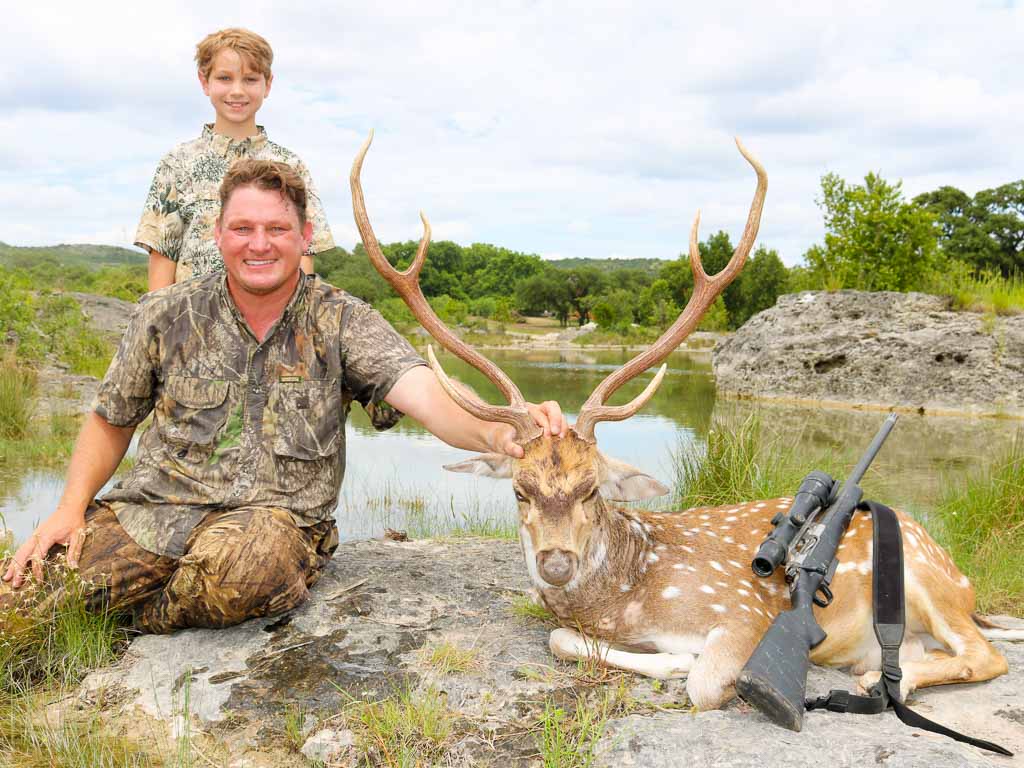 fatherandsonaxisdeerhunting OX Ranch